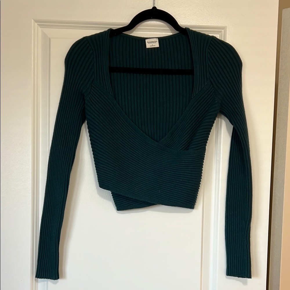 Abercrombie Teal Ribbed Sweater